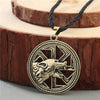 Norse Statement Viking Necklace Men' Pagan Jewelry Wolf Axe Thor Hammer Amulet Symbol Slavic Punk Vintage Women Necklace Gift