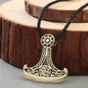 Norse Statement Viking Necklace Men' Pagan Jewelry Wolf Axe Thor Hammer Amulet Symbol Slavic Punk Vintage Women Necklace Gift