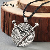 Norse Statement Viking Necklace Men' Pagan Jewelry Wolf Axe Thor Hammer Amulet Symbol Slavic Punk Vintage Women Necklace Gift