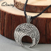 Norse Statement Viking Necklace Men' Pagan Jewelry Wolf Axe Thor Hammer Amulet Symbol Slavic Punk Vintage Women Necklace Gift